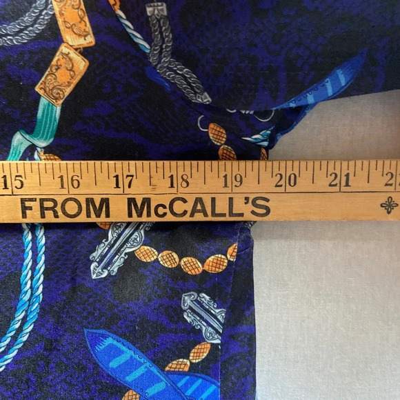 Samuel Dong Designer printed flared sleeve button blazer Sz S - Picture 15 of 16